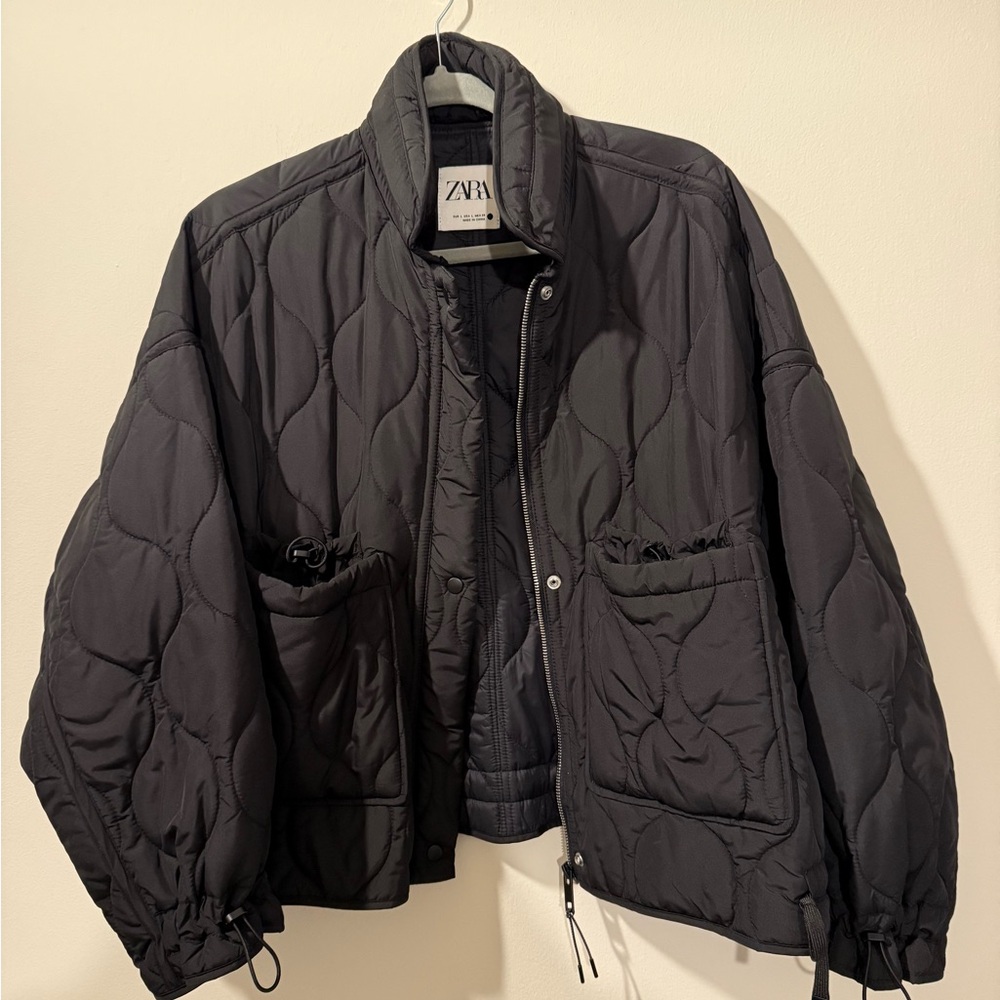 Zara Black Quilted Jacket